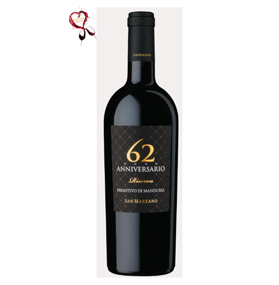 San Marzano Anniversario 62 Primitivo di Manduria DOP Riserva 750ml