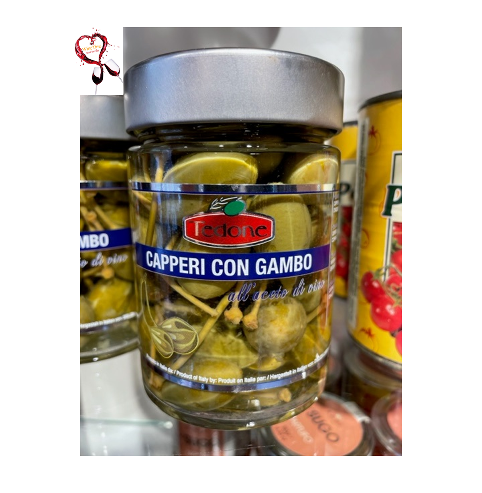 Tedone  Capperi con Gambo (Kapernäpfel) Cucunci 290g Glas
